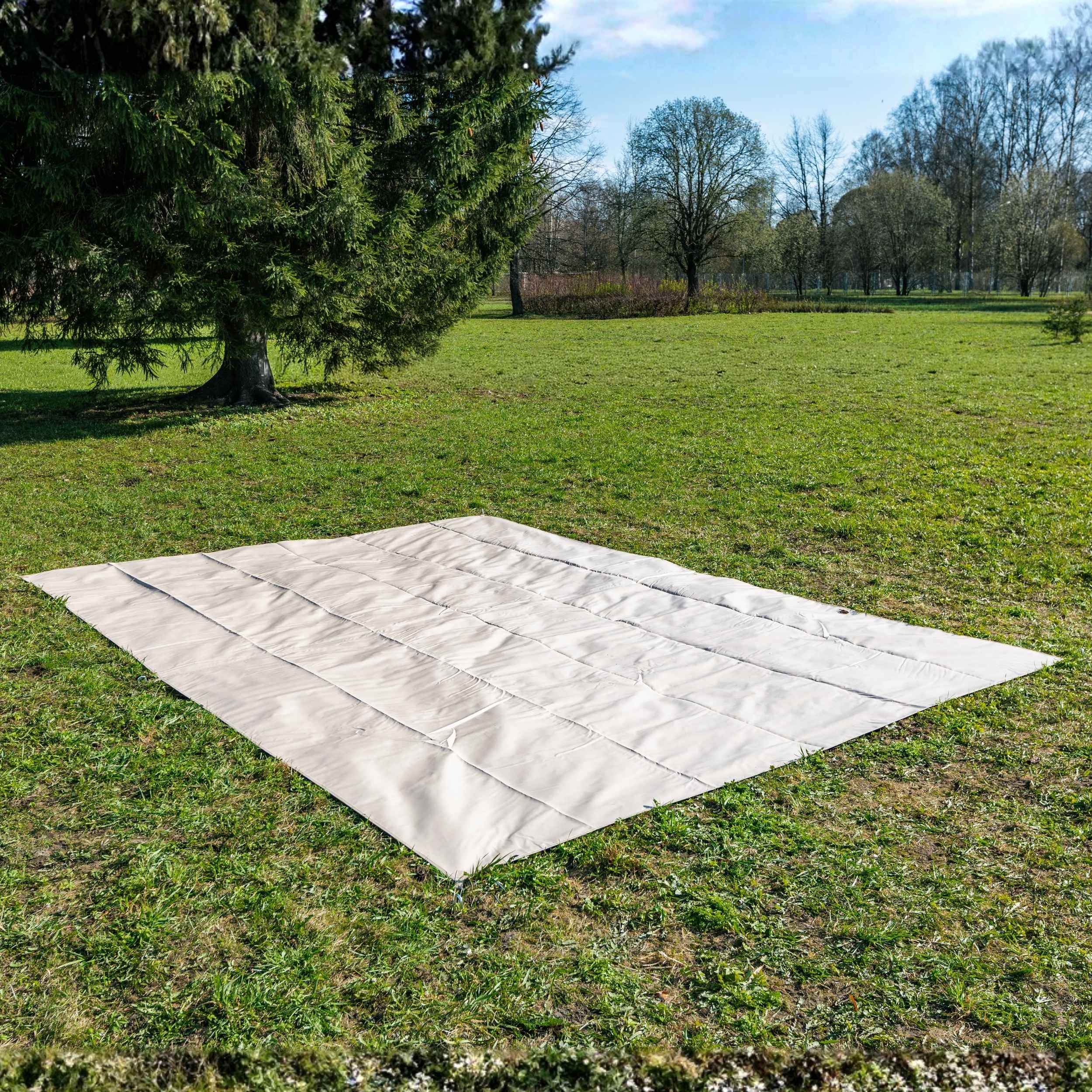 Coody Familia AirTent 17.2 PRO Beige (2-10 Person)+Electric Pump+TPU Door Beige+Ground Sheet - Image 16