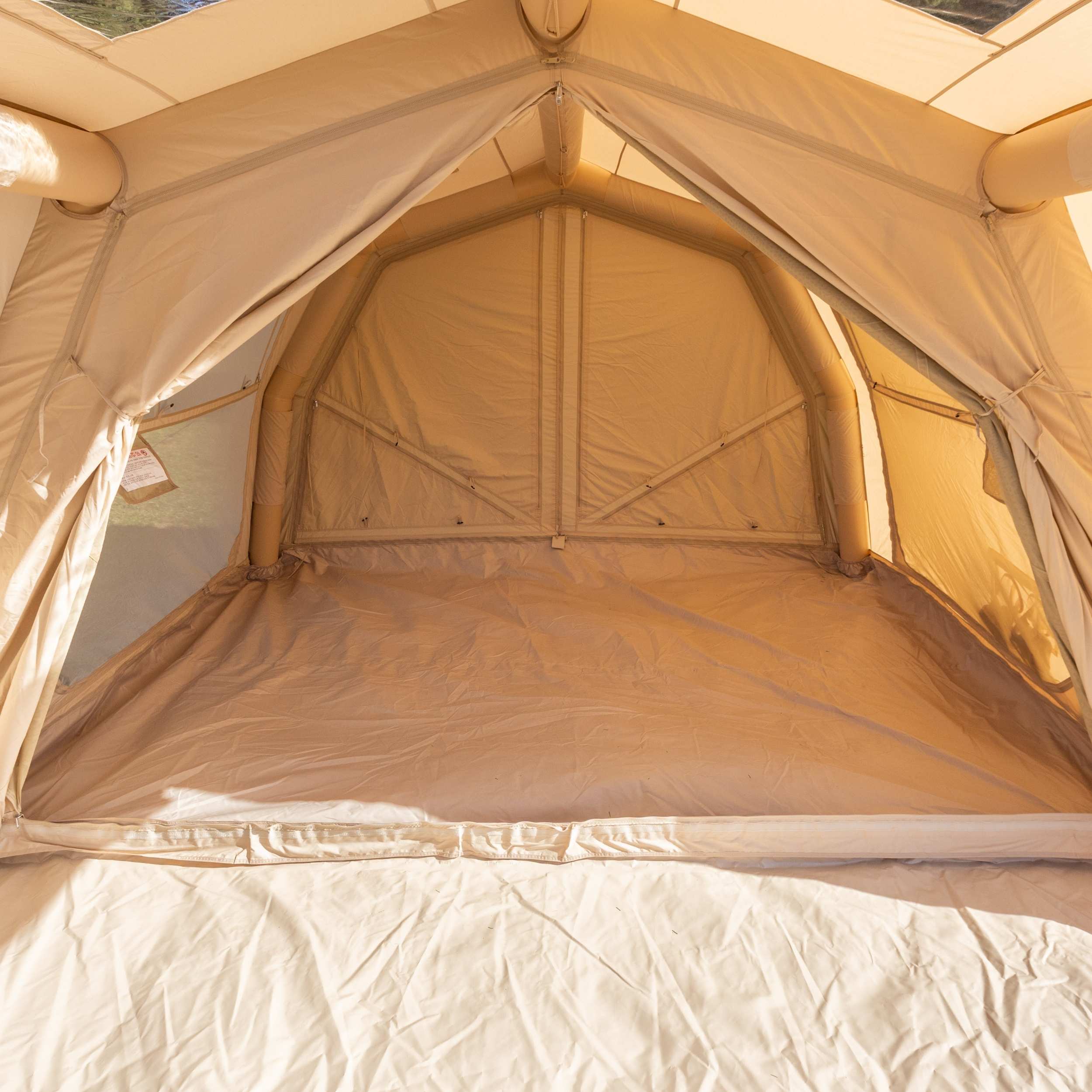Coody Familia AirTent 17.2 PRO Beige Inflatable Tent for Camping (2-10 Person) - Image 11