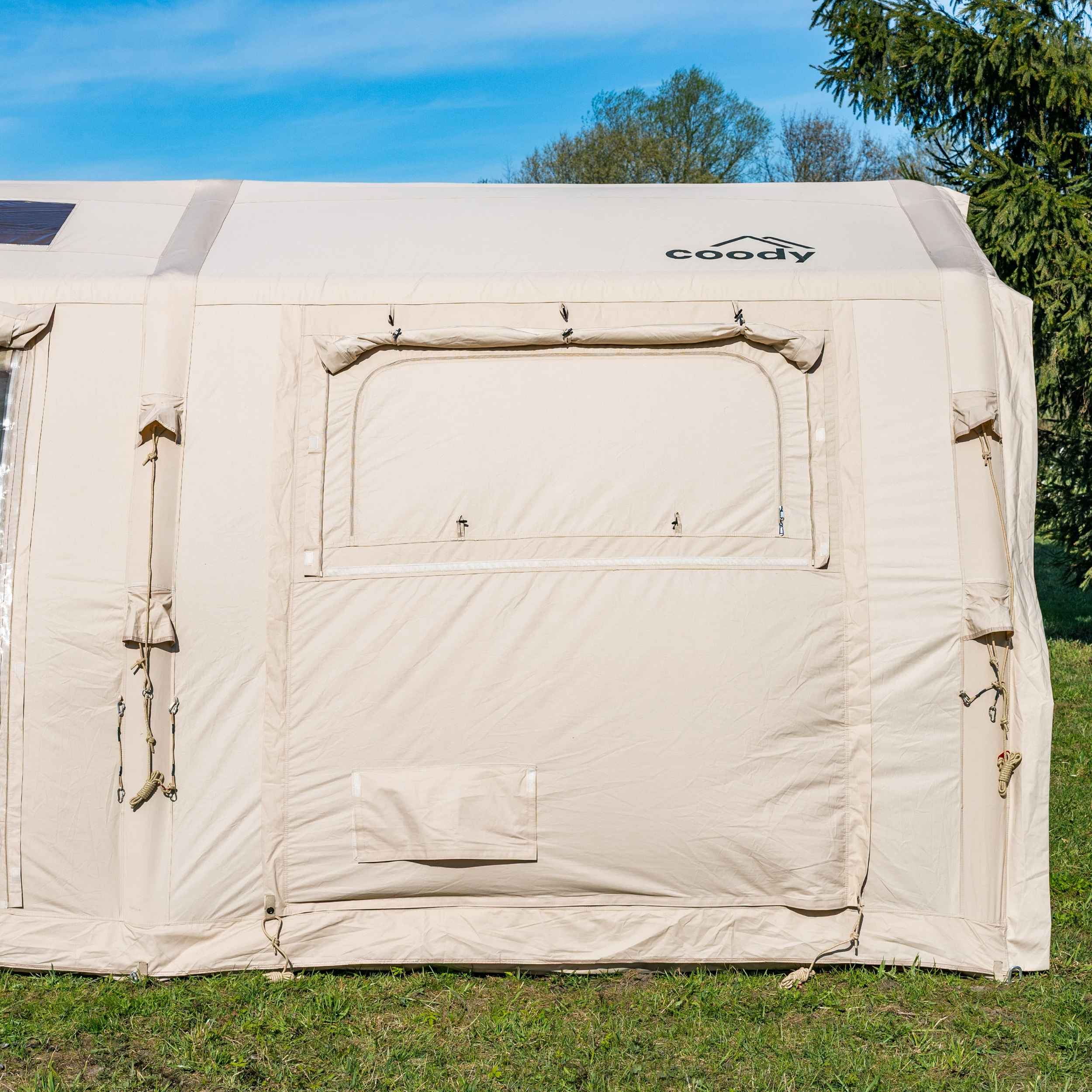 Coody Familia AirTent 17.2 PRO Beige Inflatable Tent for Camping (2-10 Person) - Image 15