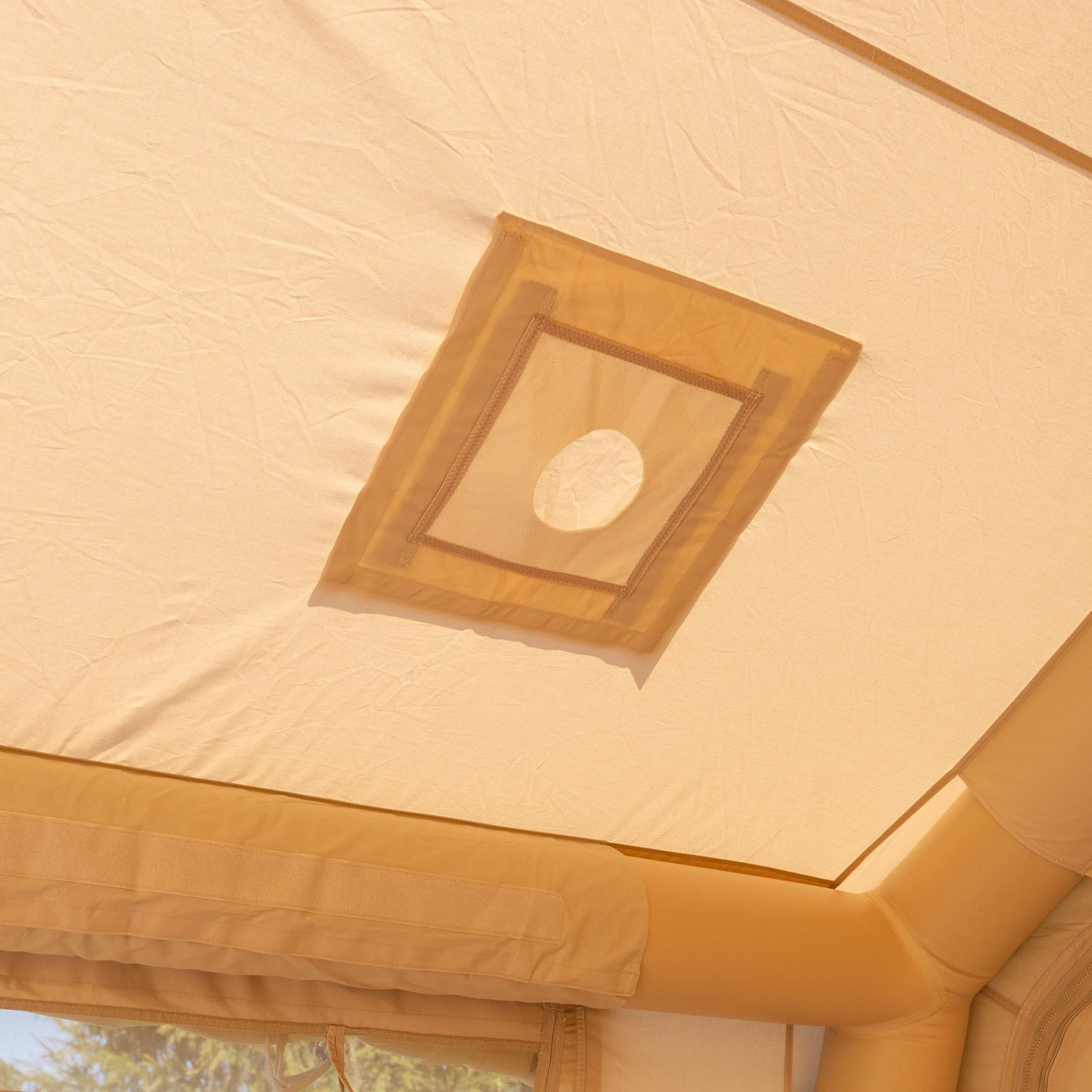 Coody Familia AirTent 17.2 PRO Beige Inflatable Tent for Camping (2-10 Person) - Image 16