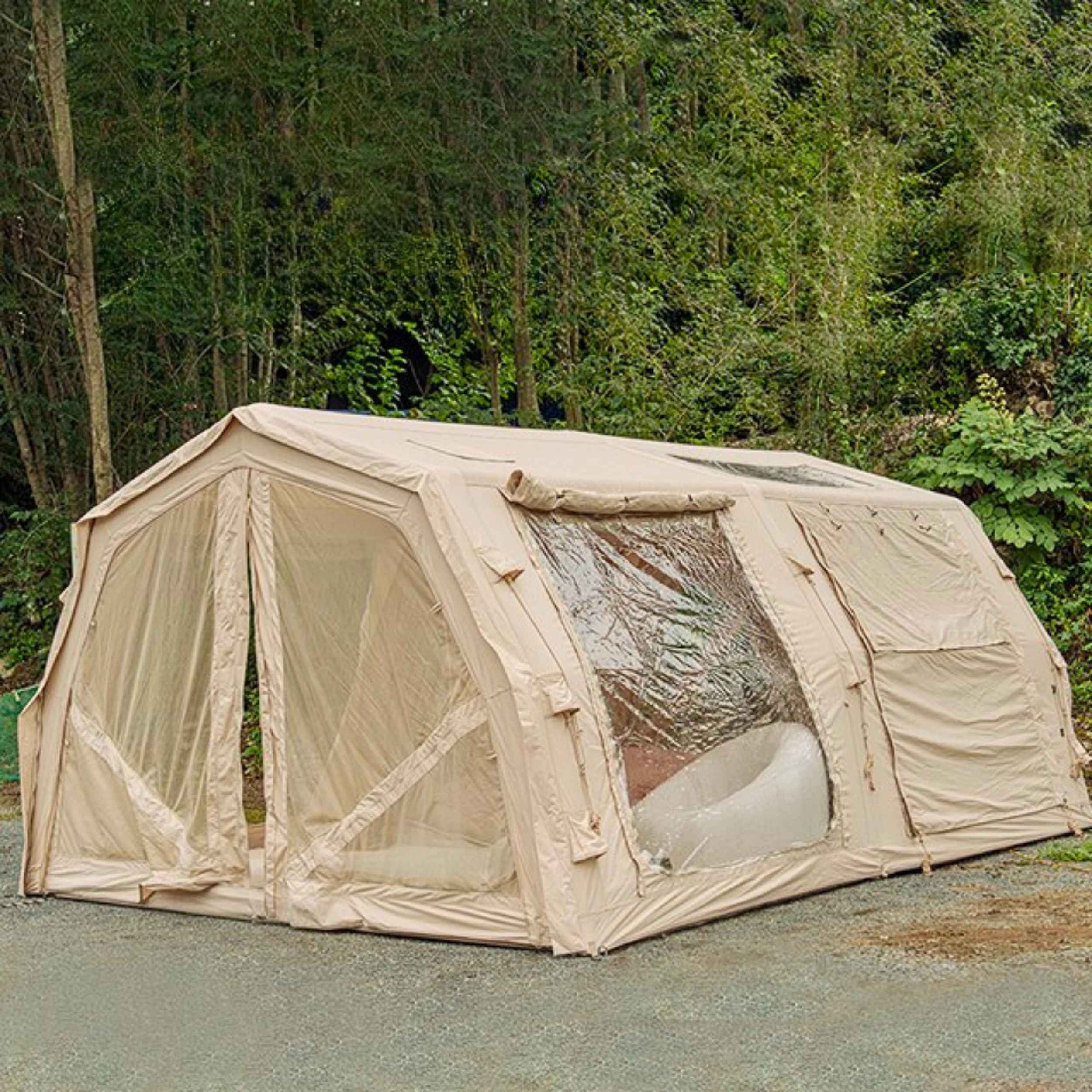 Coody Familia AirTent 17.2 PRO Beige Inflatable Tent for Camping (2-10 Person) - Image 22