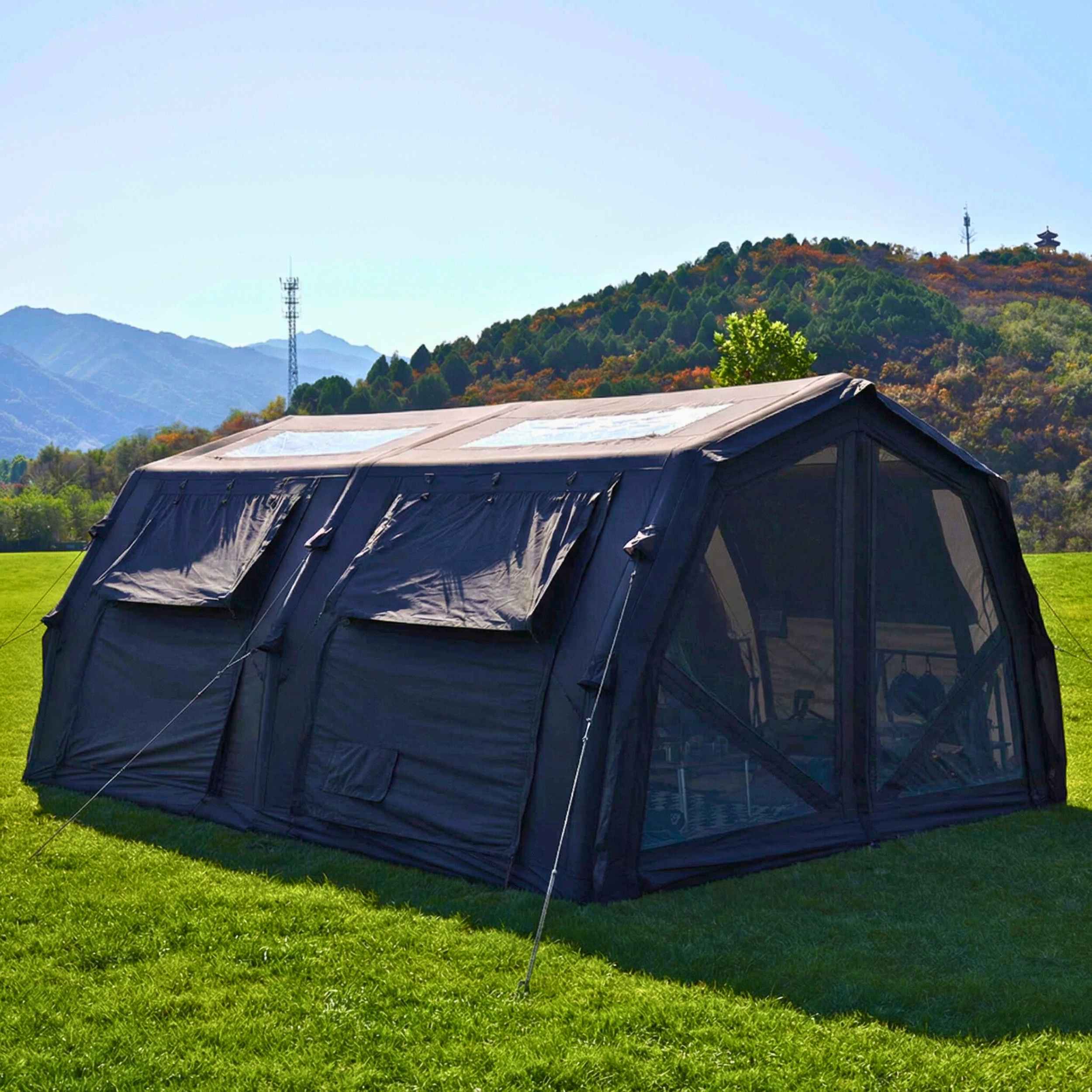 Coody Familia AirTent 17.2 PRO Black Inflatable Tent for Camping (2-10 Person) - Image 12