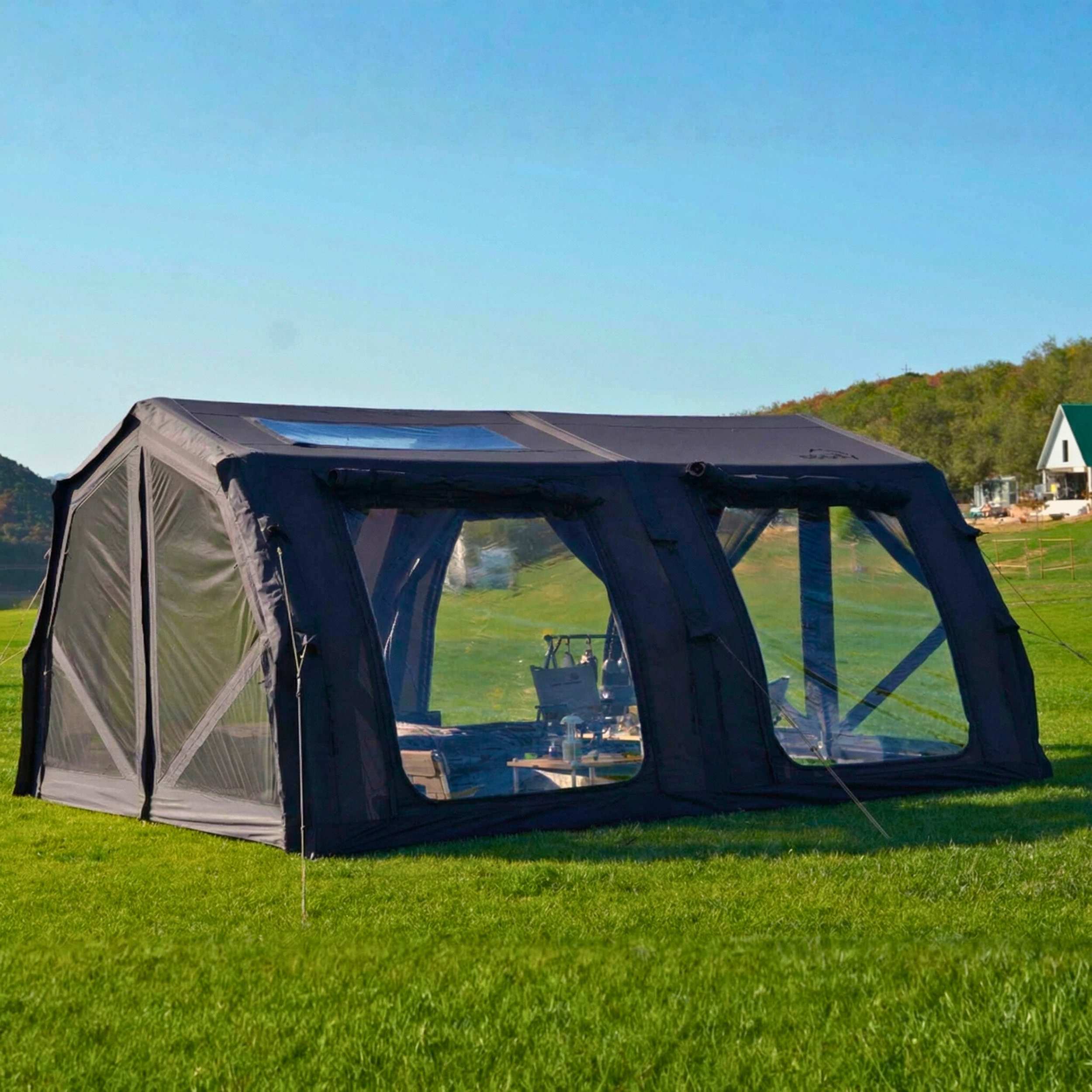 Coody Familia AirTent 17.2 PRO Black Inflatable Tent for Camping (2-10 Person) - Image 5