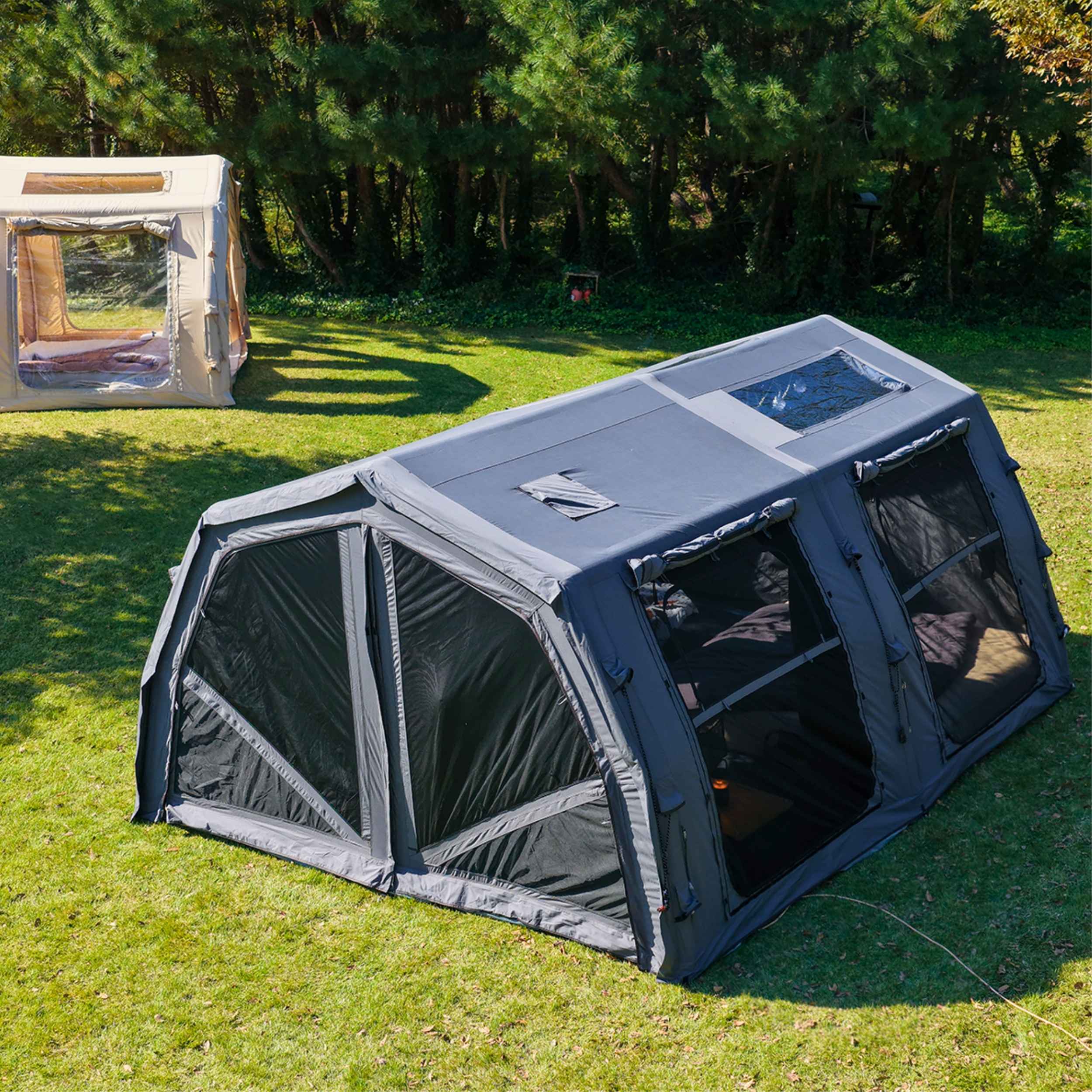 Coody Familia AirTent 17.2 PRO Gray Inflatable Tent for Camping (2-10 Person) - Image 6