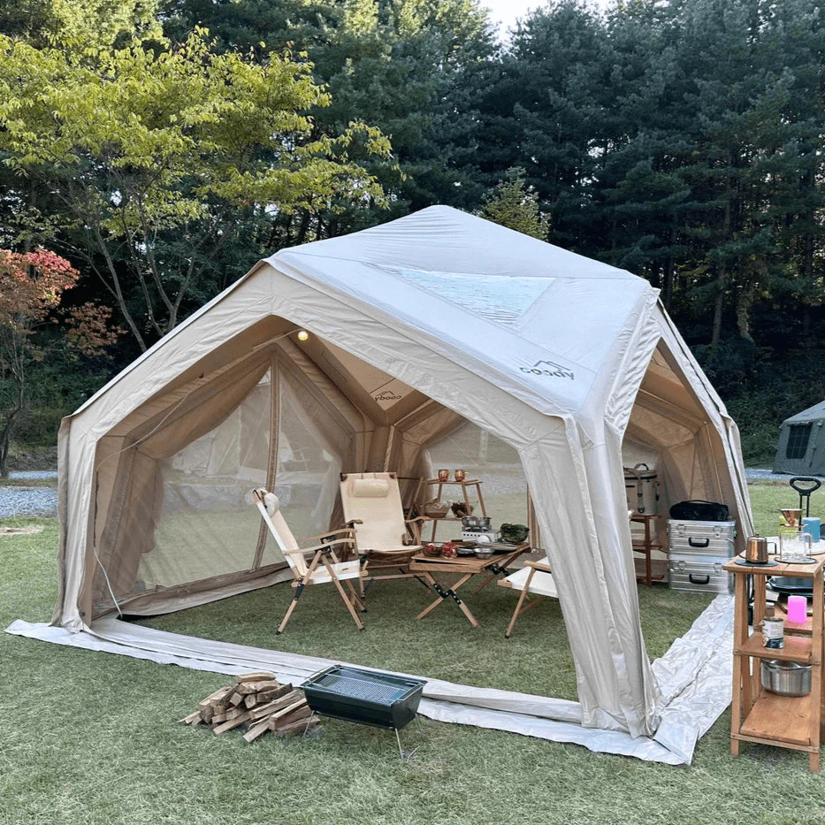 Coody AirTent Hub Shelter Beige Inflatable Tents for Camping (2-6 Person) - Image 9