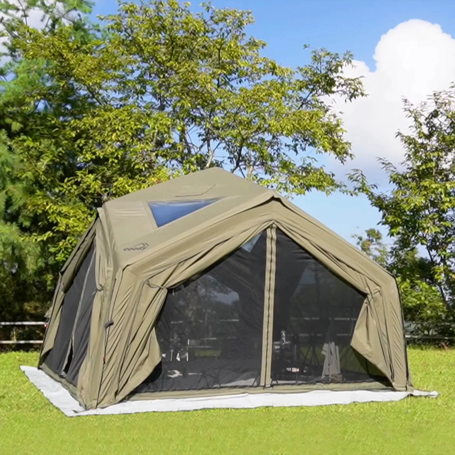 Coody AirTent Hub Shelter Forest Green Inflatable Tents for Camping (2-6 Person) - Image 10