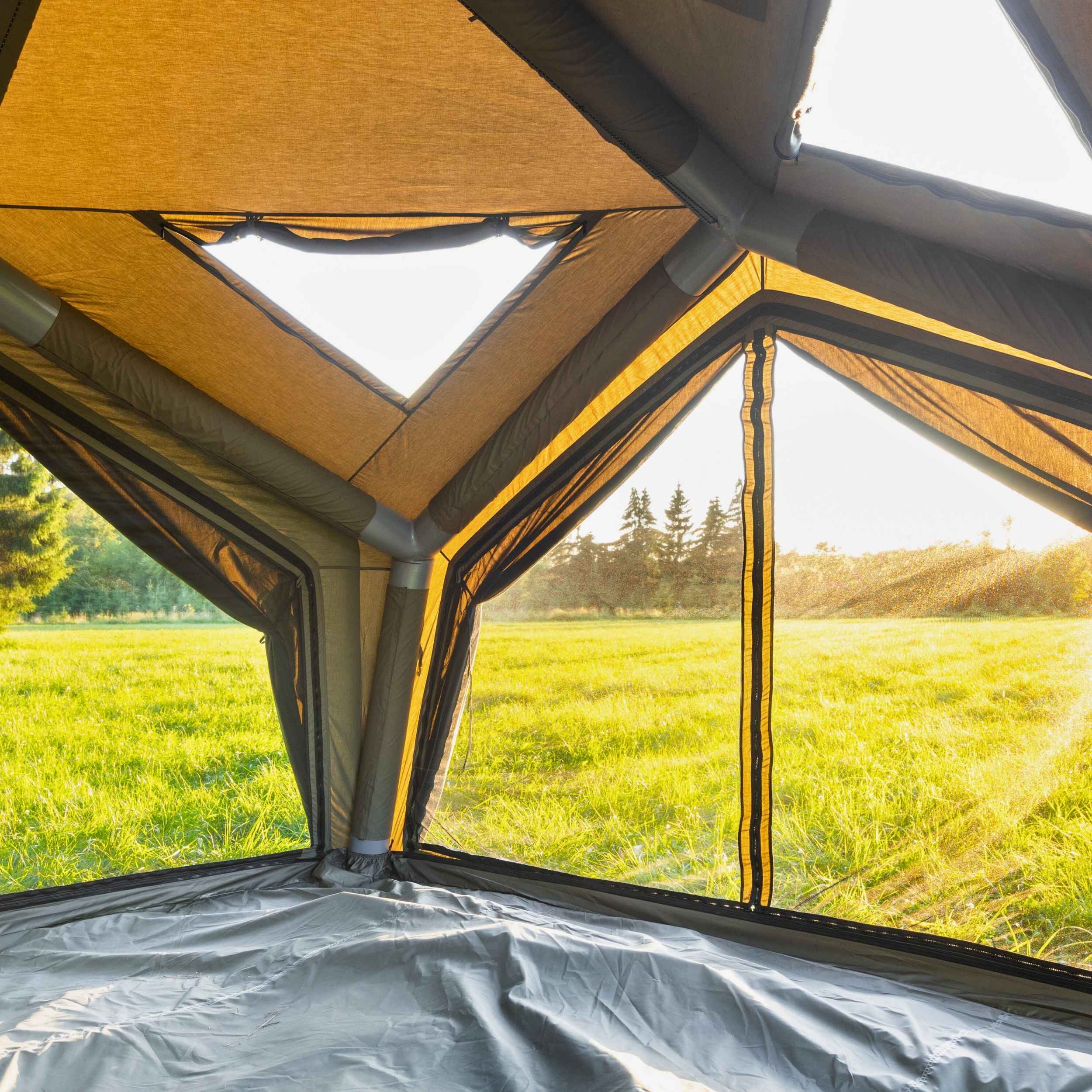Coody AirTent Hub Shelter Forest Green Inflatable Tents for Camping (2-6 Person) - Image 8