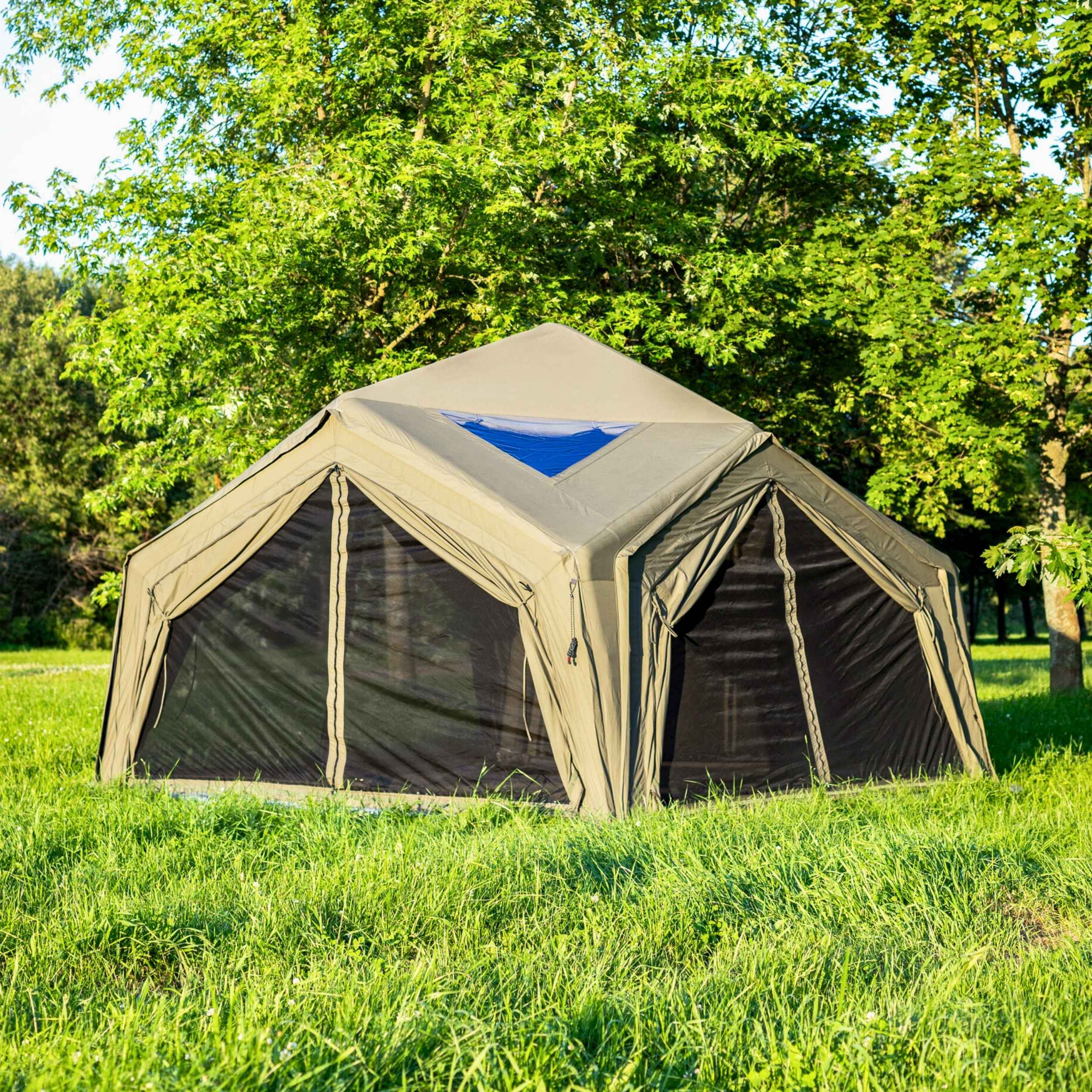 Coody AirTent Hub Shelter Forest Green Inflatable Tents for Camping (2-6 Person) - Image 9