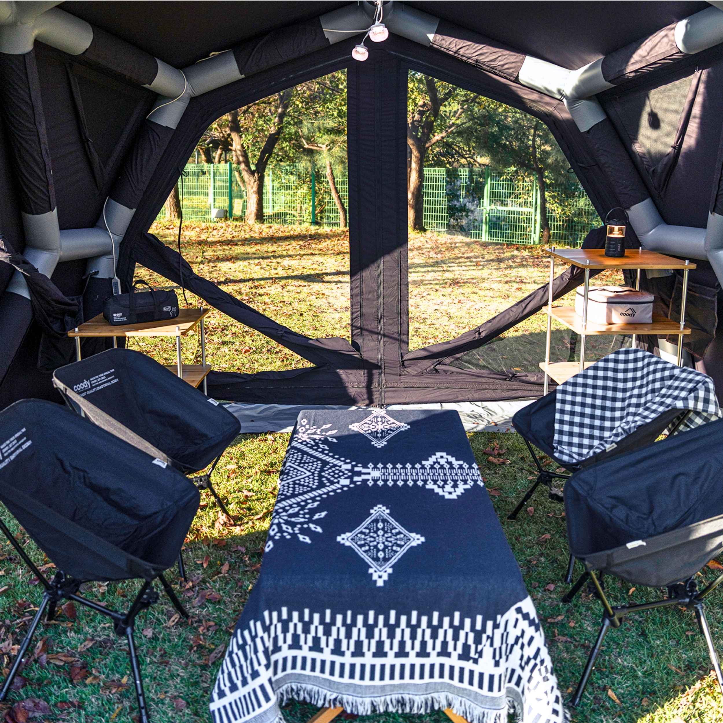 Coody Hub Pro Black - Inflatable Tent for Camping (2-6 Person) - Image 9