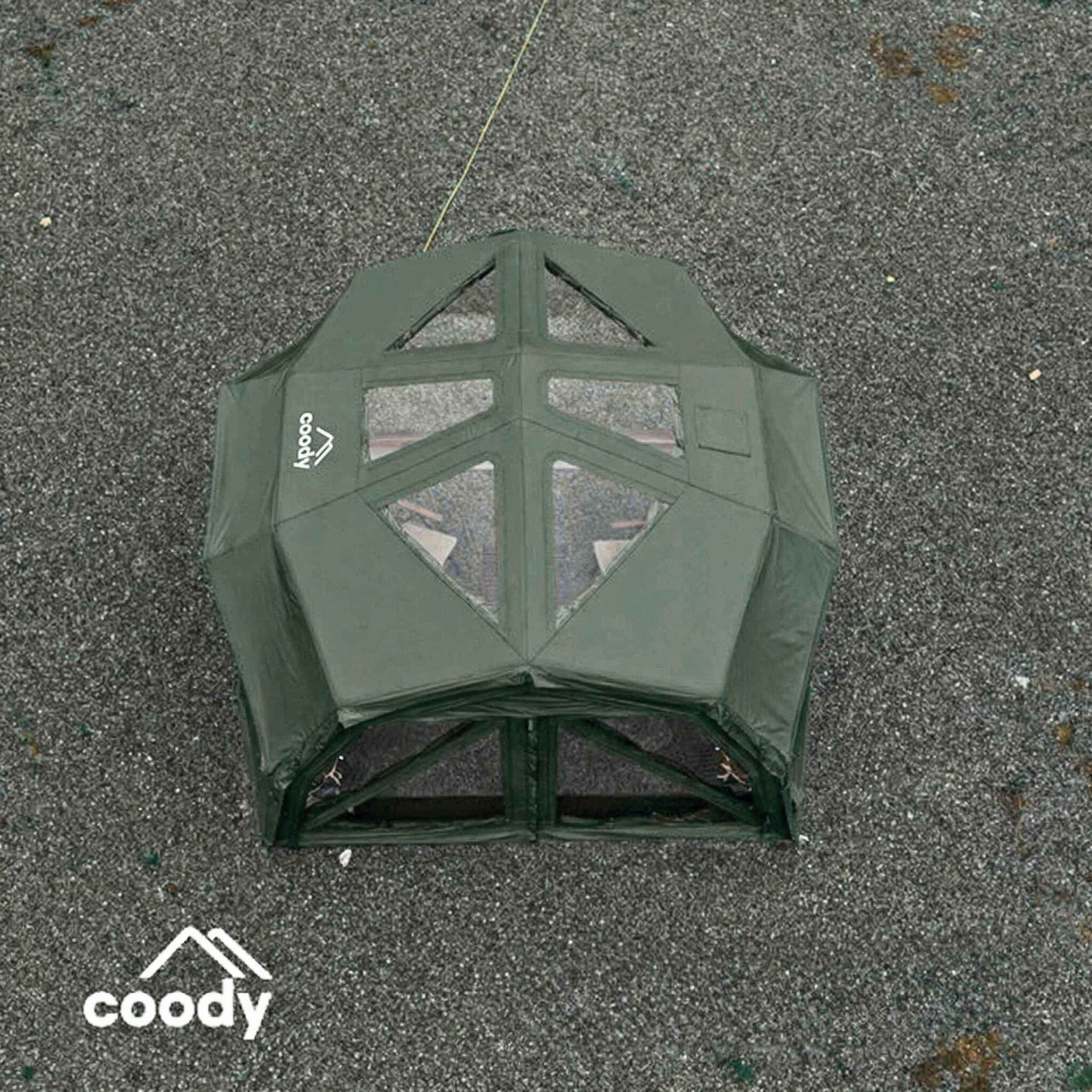 Coody Hub Pro Forest Green- Inflatable Tent for Camping (2-6 Person) - Image 10