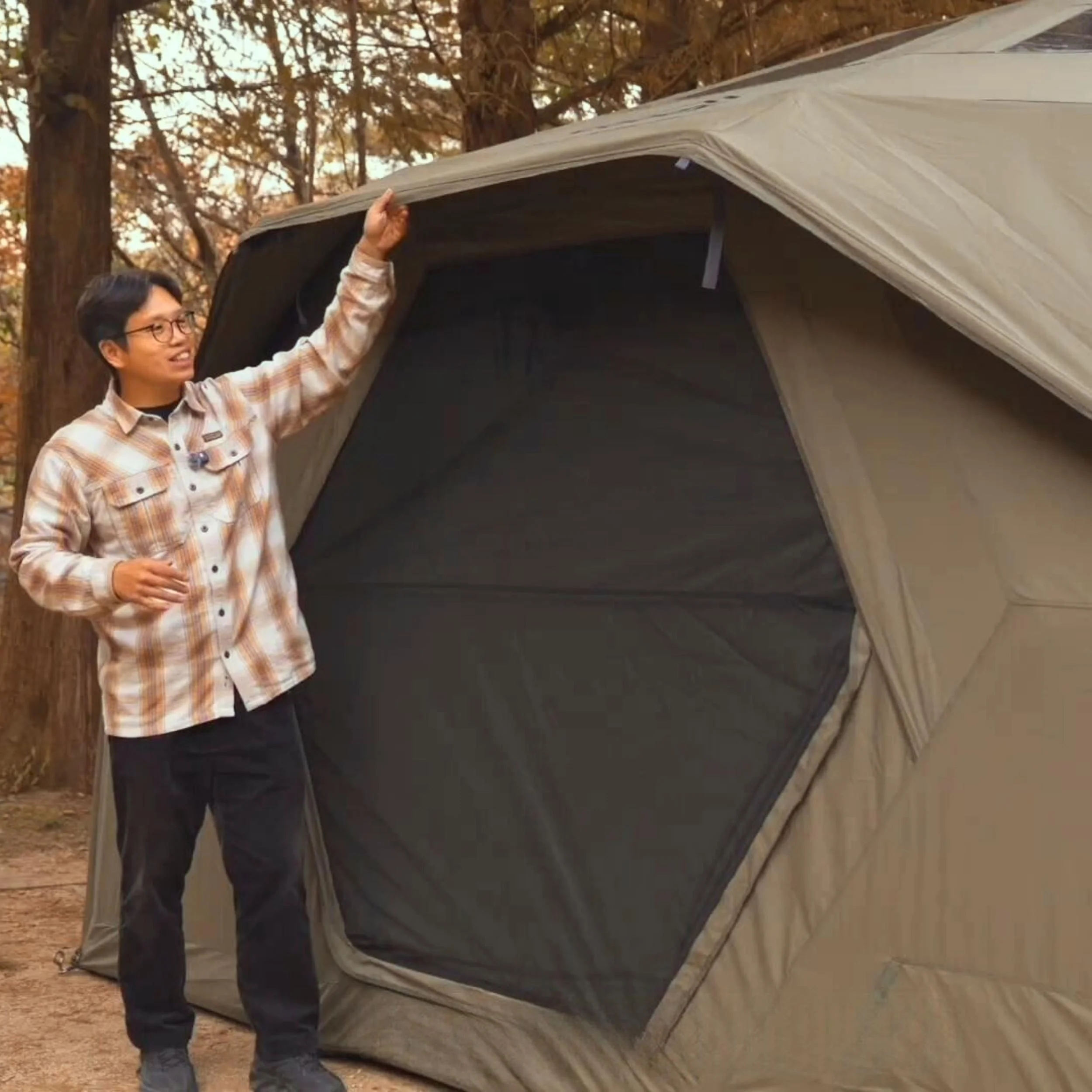 Coody Hub Pro Forest Green- Inflatable Tent for Camping (2-6 Person) - Image 7