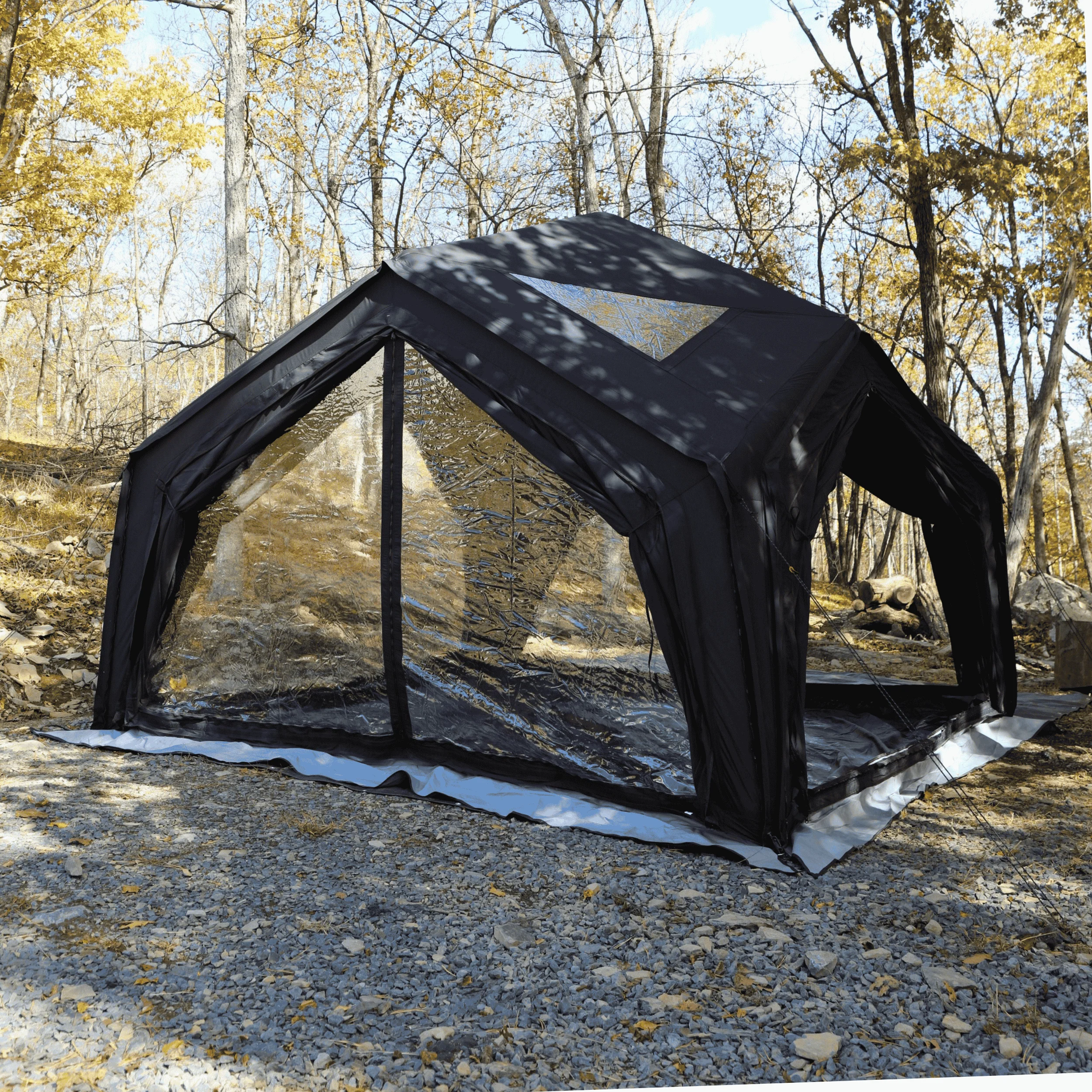 Coody Air Tent Hub Shelter Black Inflatable Tents for Camping (2-6 Person) - Image 7
