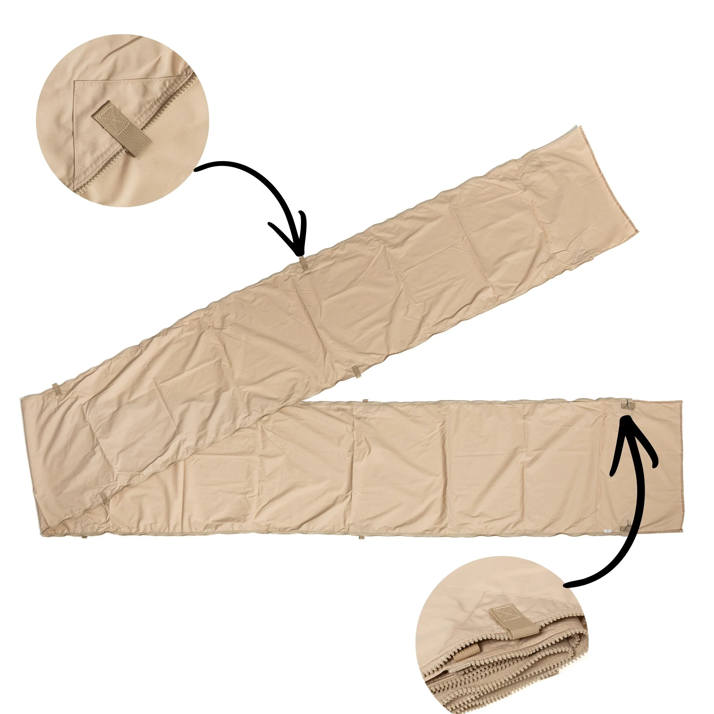 Coody Tent Connector 3.6+3.6 (Beige) – for 17.2, 13.6, Hub, 10.0 - Image 9